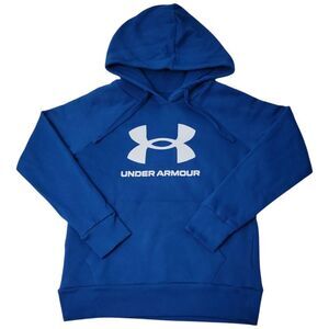 Under Armour Women's Rival Soft Fleece Big Logo Hoodie - Varsity Blue